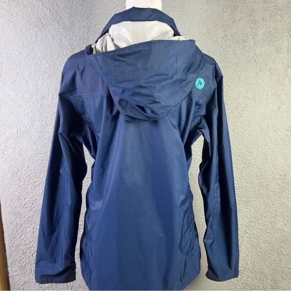 Marmot PreCip Rain Jacket Womens Small Full Zip Hooded Waterproof Outdoors - Picture 3 of 11